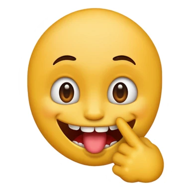 Emojis qui se mord un doigt coquin  sticker