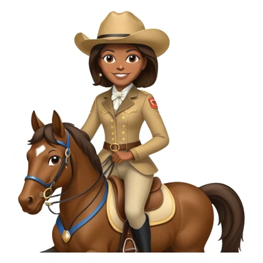 michelle obama riding a horse sticker