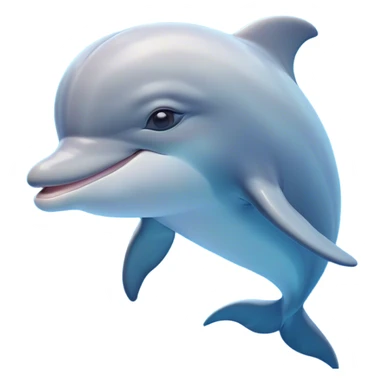 Cinematic Dreamy Dolphin Portrait Emoji, Floating serenely in a gentle sea of soft light, with a relaxed, streamlined body and half-closed, drowsy eyes that reflect a peaceful underwater lullaby, and a subtle, contented smile, Simplified yet irresistibly adorable features, highly detailed, glowing with a soft, dreamy aquatic radiance, high shine, calm and enchanting, stylized with an air of sleepy marine wonder, soft glowing outline, capturing the essence of a super cute dolphin that appears ready to drift into a sweet, soothing nap! sticker