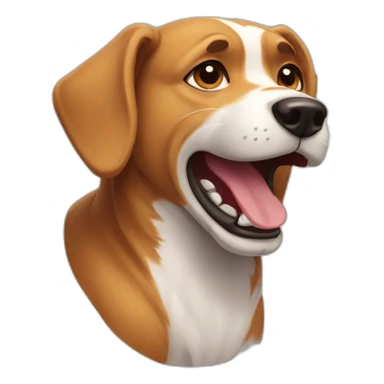 barking dog sticker