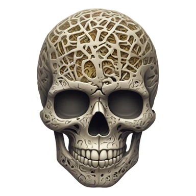 skull mindblon sticker