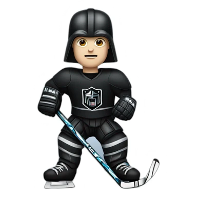 Darth Vader ice hockey player sticker