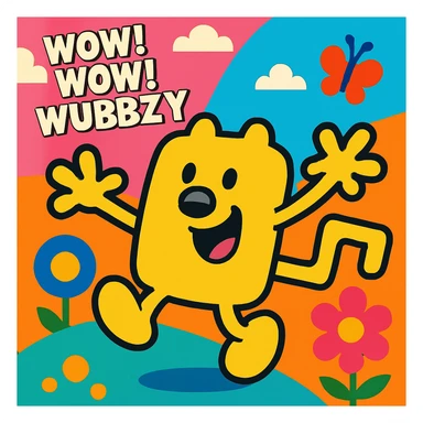 wow wow wubbzy sticker