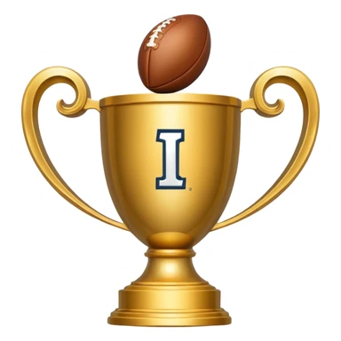 Super Bowl trophy sticker