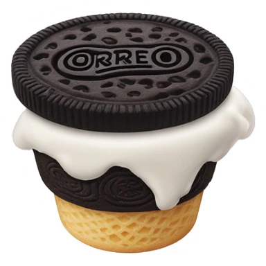 Oreo brand ice cream  sticker