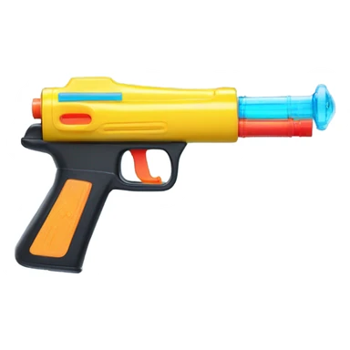 A unregistered water gun sticker