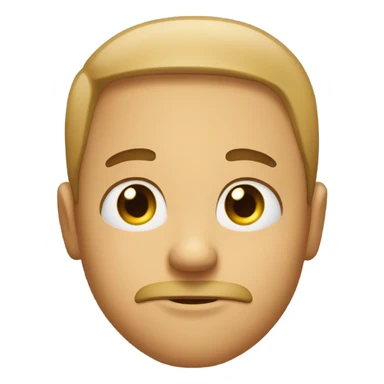 Sigma face with straight face emoji eyes sucked in checks sticker