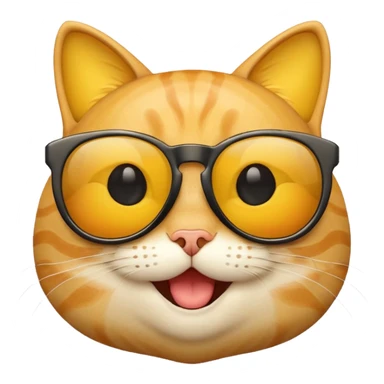 CAT with Smileys and sun glases sticker