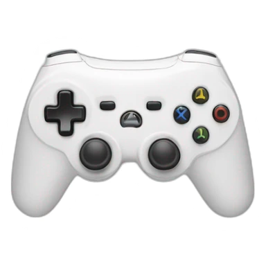 game white console controller sticker