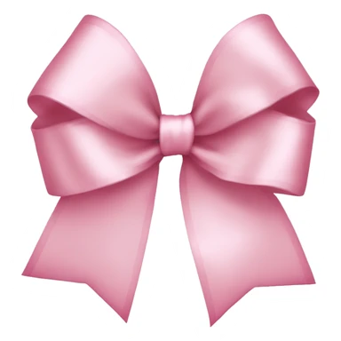 light pink ribbon bow sticker