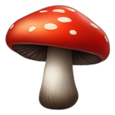 Black and red mushrooms  sticker