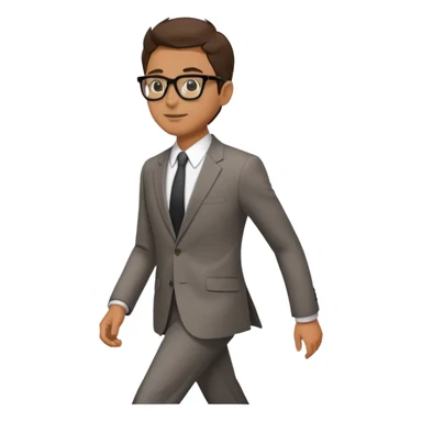 smart man in the street sticker