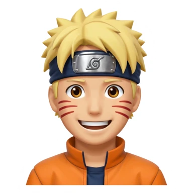 Naruto face haha sticker