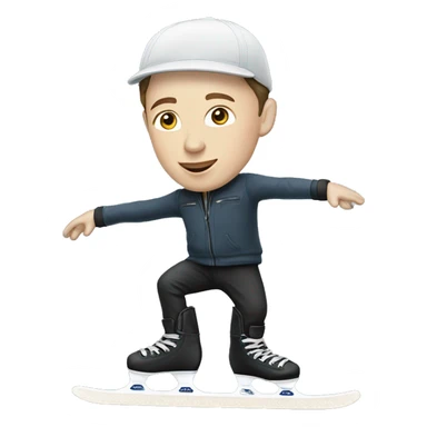 elon musk figure skating sticker