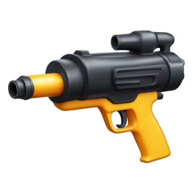 Black water gun sticker