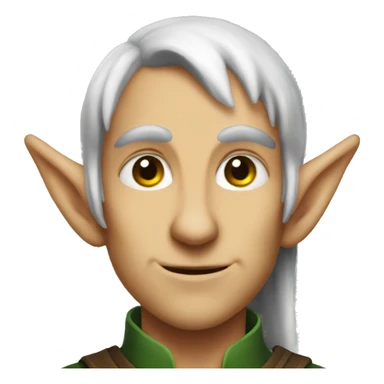 rogue male elf  sticker
