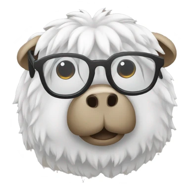 beyaz poro with glasses sticker