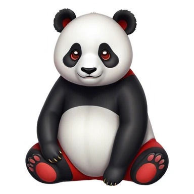 Un panda rojo sticker