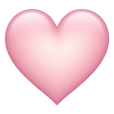 very light pink heart emoji  sticker
