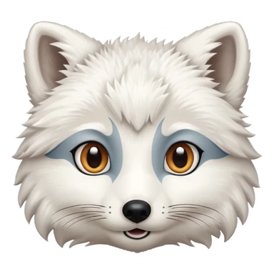 white winter & artic animal (not bear&fox)  sticker