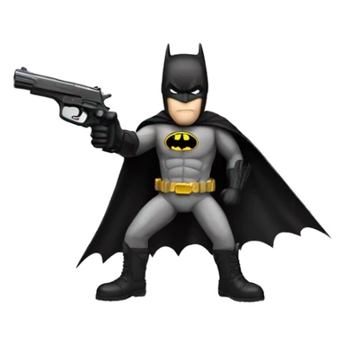 batman with a gun sticker