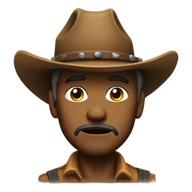 Crying cowboy sticker