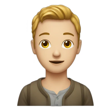 Personne qui bave avec les yeux coeur sticker