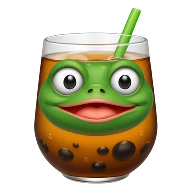 pepe meme boba sticker