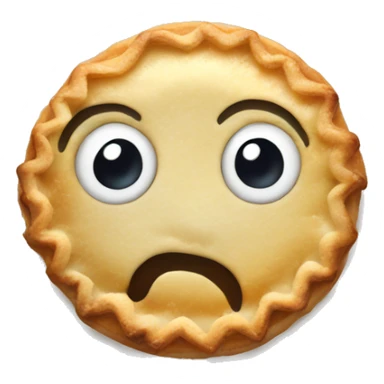 Cute mince pie with eyes sticker