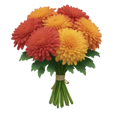 A bouquet of Chrysanthemum sticker