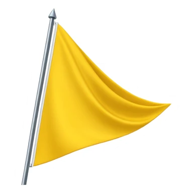 Triangular flag of yellow colour🚩 sticker