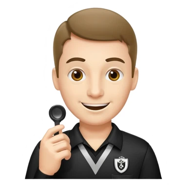 referee with a whistle sticker