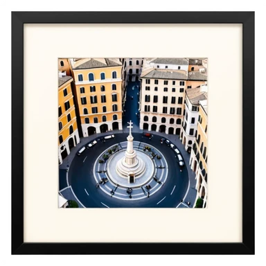 piazza di spagna view from up above
no square style no frame png style 
no squared only building 4k detailed image sticker