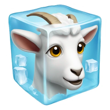goat shaped ice cube sticker