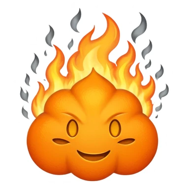 burning fuel sticker