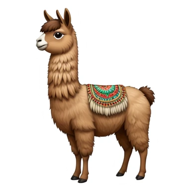 Peruvian lama sticker