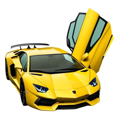 Lamborghini Aventador - Lamborghini (Model Year: 2021) (Iconic colour: Yellow) sticker