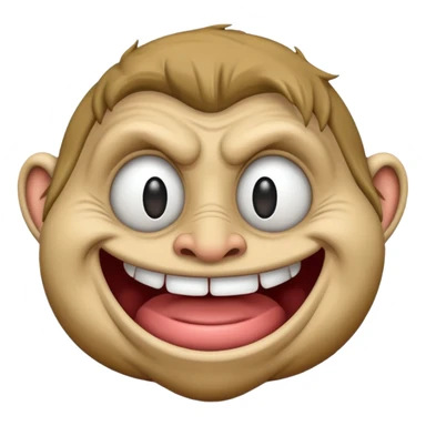 Troll face blown up sticker
