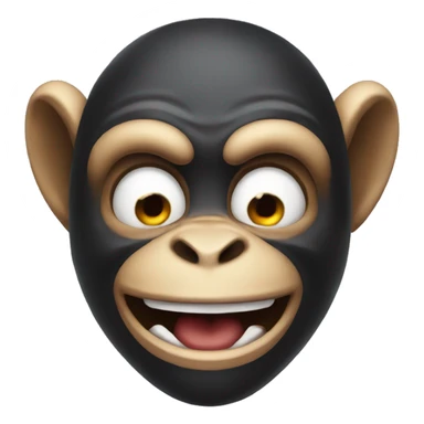 monkey with evil smile sticker
