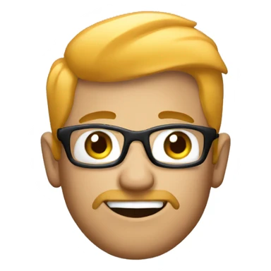create me emoji of a man holding the wattsap logo sticker