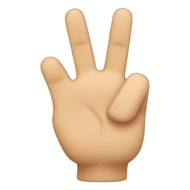 four fingers up, thumb down sticker