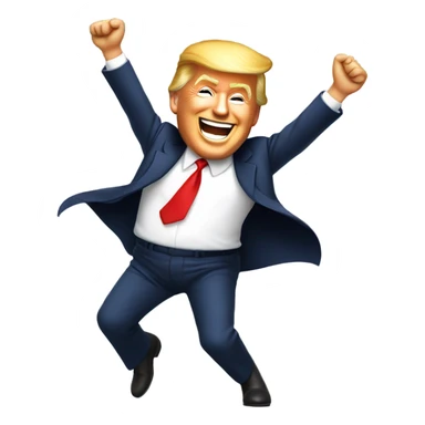 Donald trump dancing sticker