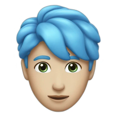 Coeur bleu claire sticker