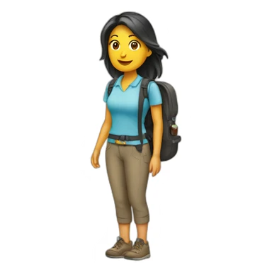 turista mujer sticker