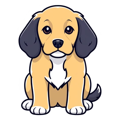 Cocker spaniel in Italy  sticker