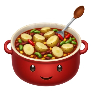  chili, beans and potatoes.  sticker