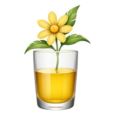 bitte ein bild von einem eistee mit papageiblumengeschmack sticker