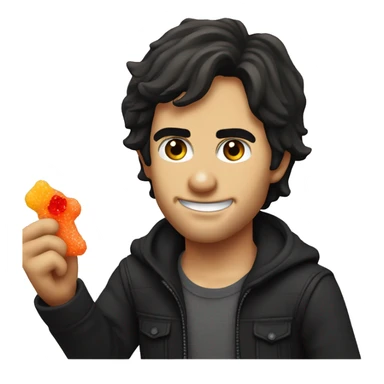 damon salvatore eating sour patch kids  sticker