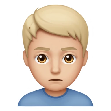 offended selfish face, subtle expression sticker