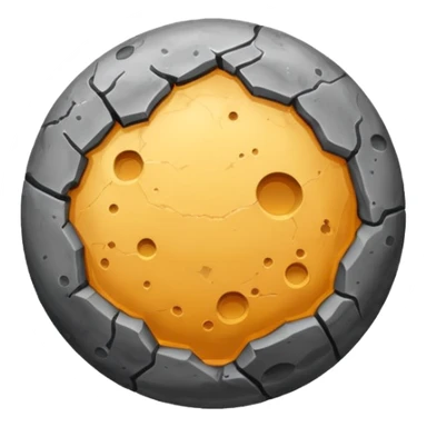 realistic mercury planet emoji sticker